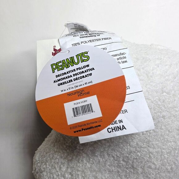 Peanuts Snoopy Dracula Vampire Halloween Sherpa 17 in Plush Pillow - NEW - Picture 2 of 2